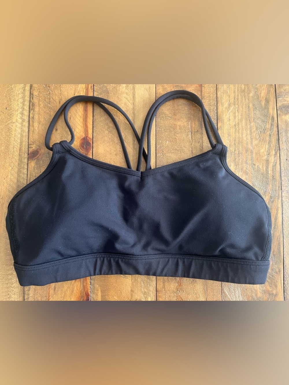 lululemon athletica Black Strappy Sports Bra US 4 - Picture 2 of 6